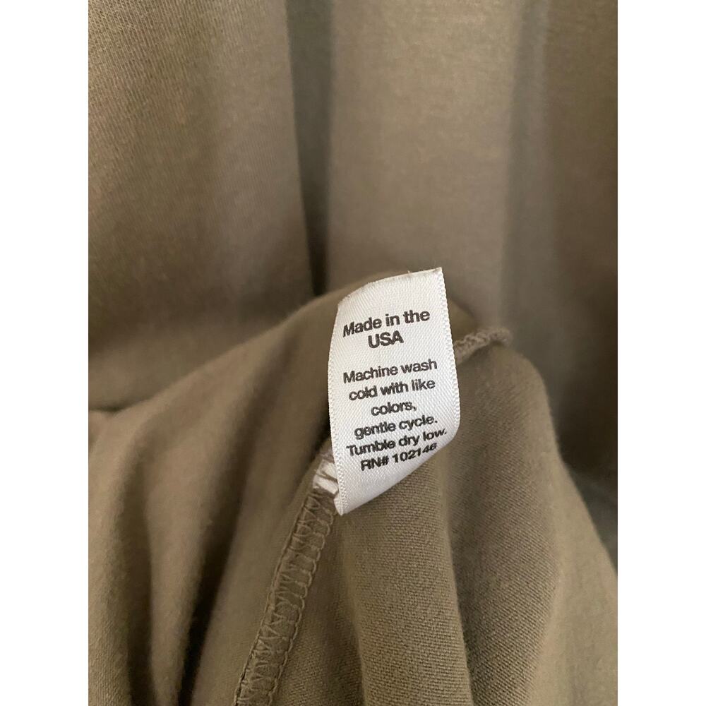 Michael Stars Racerback Midi Dress Medium Olive Green Jersey Tank Dress Neutral - Picture 9 of 10